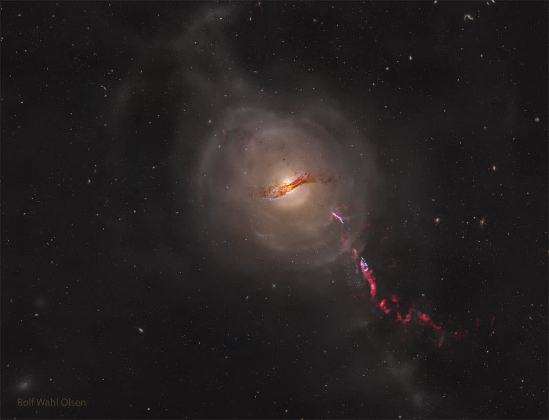 The Shells and Jets of Galaxy Centaurus A