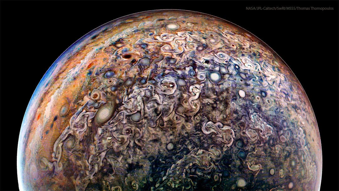 Jupiter's Clouds in High Definition from Juno